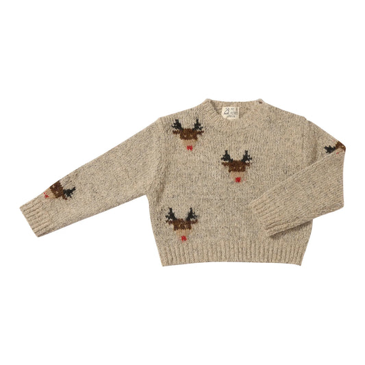 Rudy Sweater | Beige Reindeer