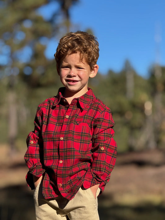 Atwood Woven Shirt | Festive Red Plaid