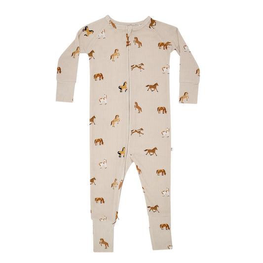 Bamboo Sleeper w/ Fold-Over Feet  | Horses