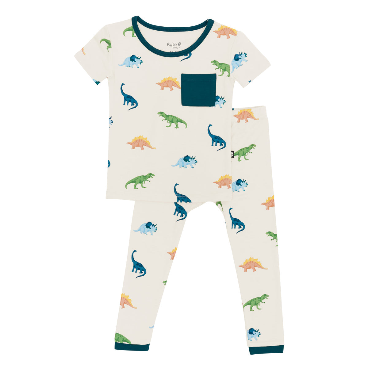 Bamboo Short Sleeve w Pants Pajama Set | Dinosaur Roar