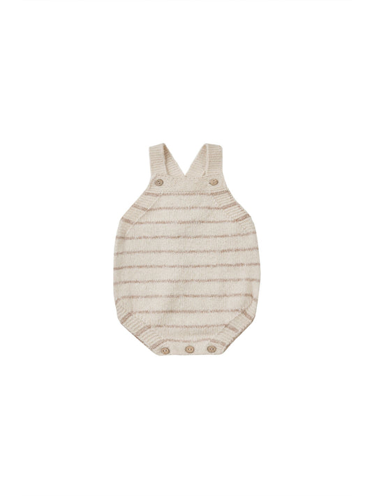 Tatum Romper | Heathered Oat Stripe