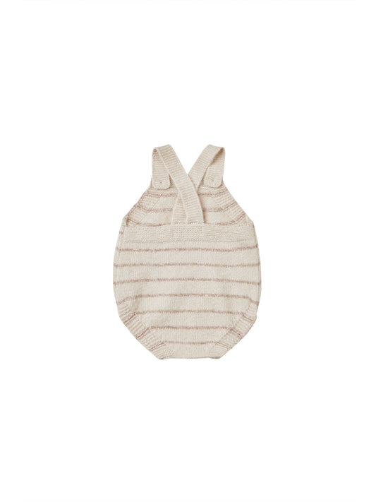 Tatum Romper | Heathered Oat Stripe