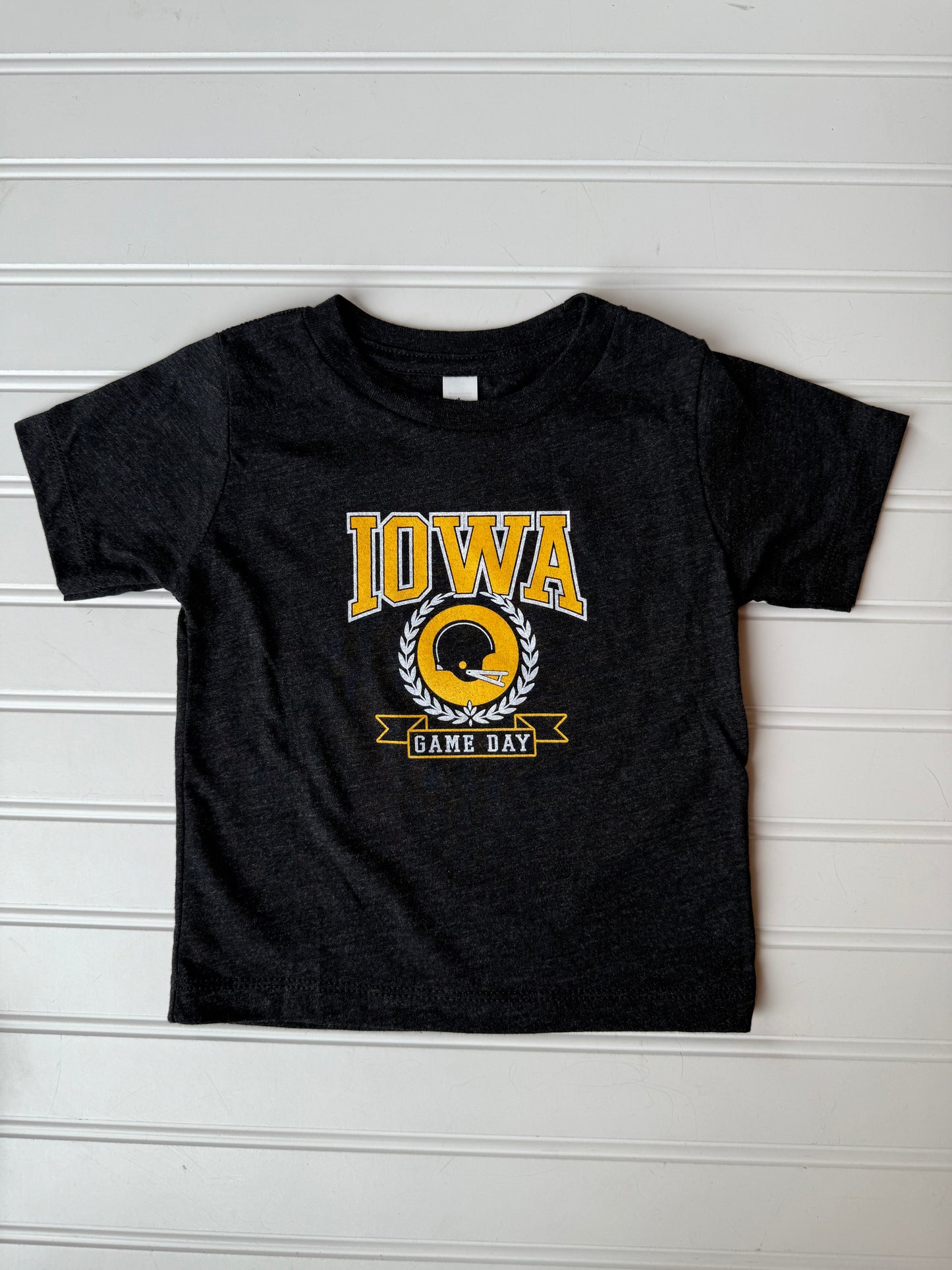 Iowa Game Day T-Shirt | Charcoal Black Triblend