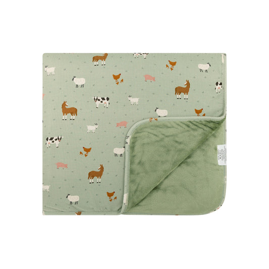 PRE-ORDER Farm Animals | Bamboo Plush Blanket