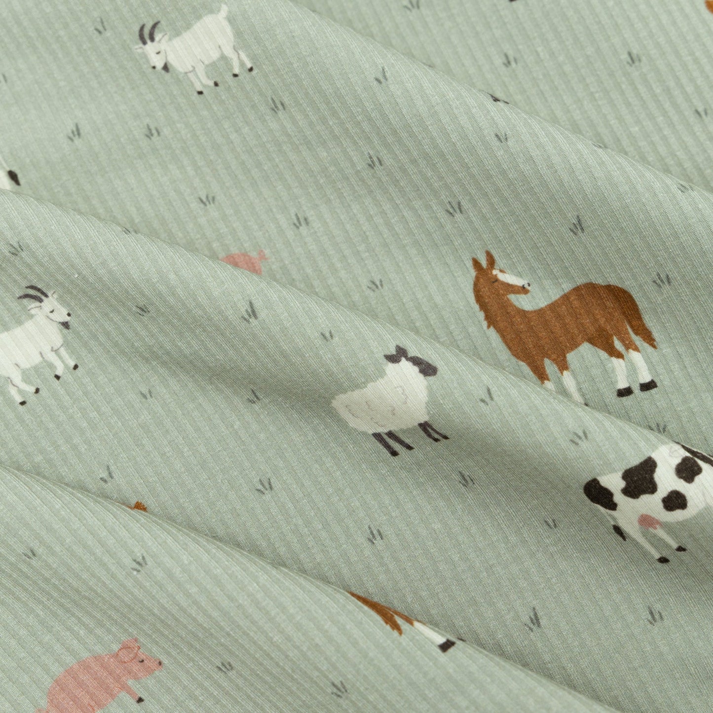 PRE-ORDER Farm Animals | Bamboo Plush Blanket