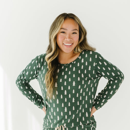 Adult Bamboo Top | Christmas Tree