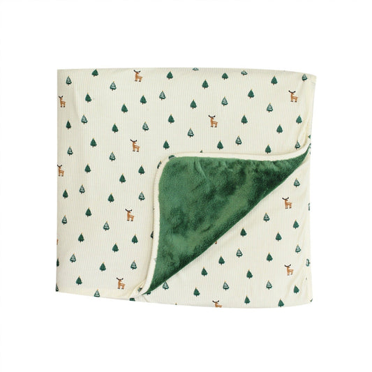 Deer Tree Farm Small Ribbed Blanket