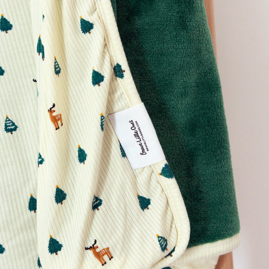 Deer Tree Farm Small Ribbed Blanket