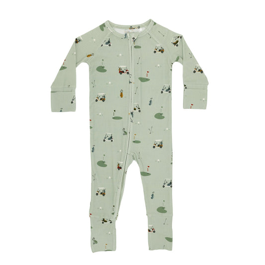 Bamboo Sleeper w/ Fold-Over Feet | Golf (Small Ribbed)