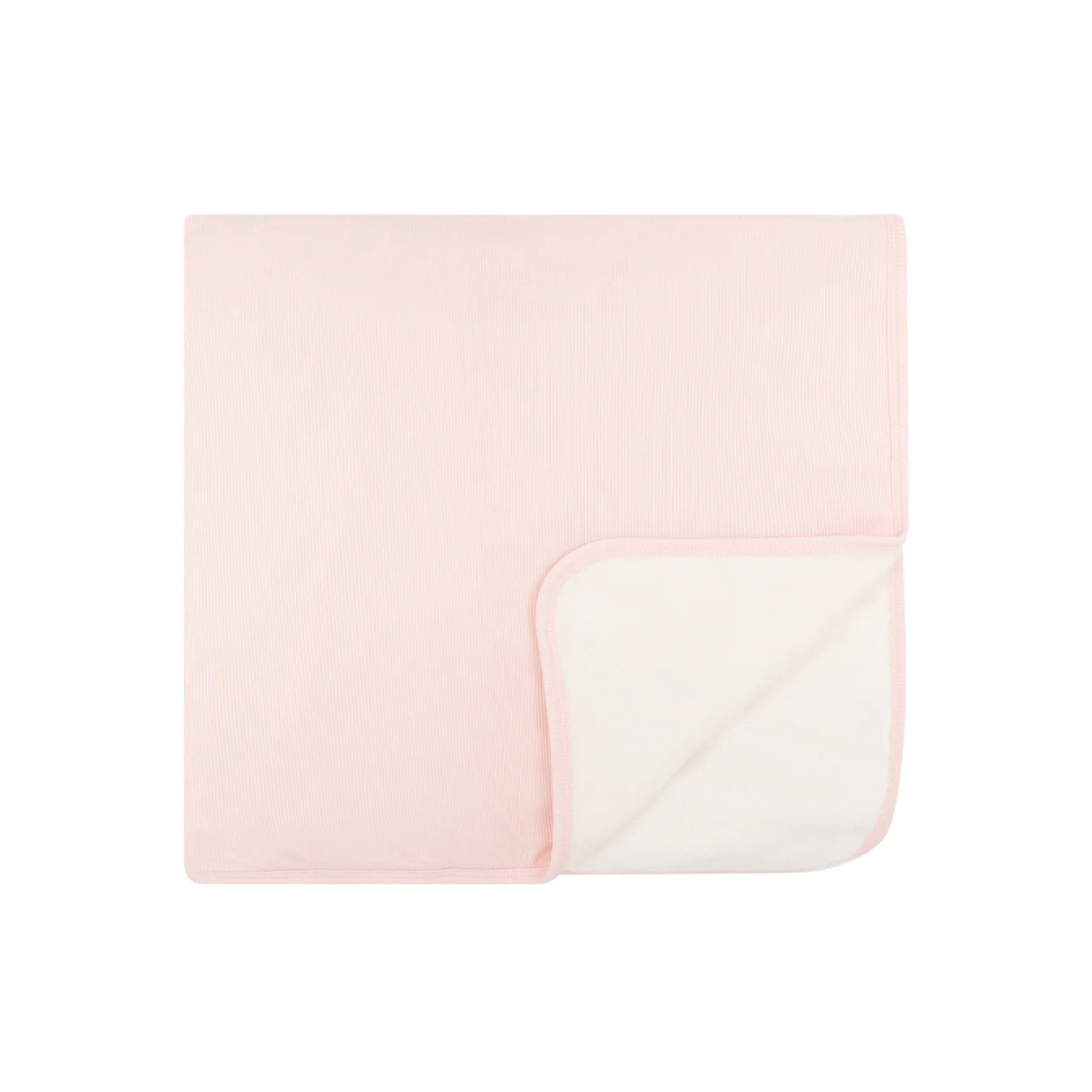 Ballet Pink Small Ribbed Bamboo Plush Blanket