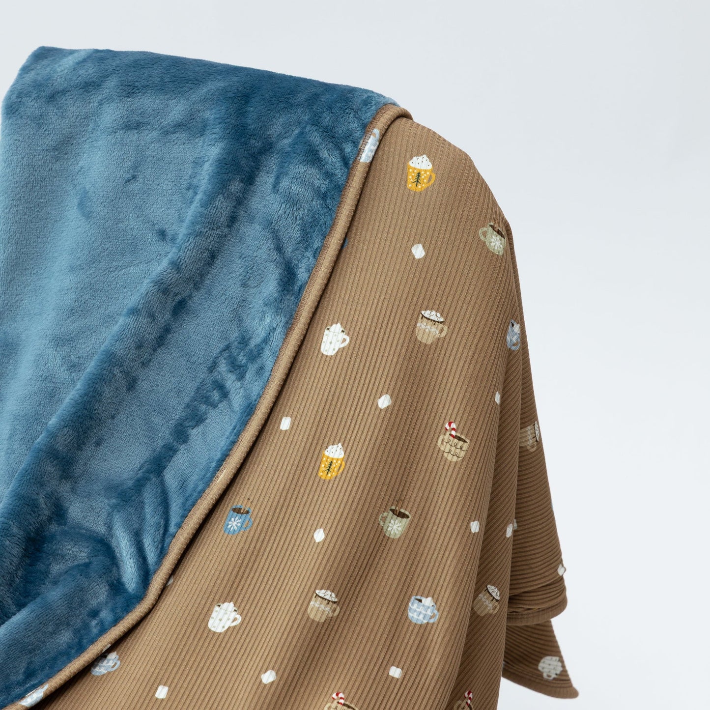 Hot Cocoa Small Ribbed Blanket