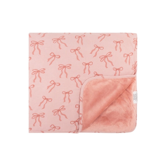 Coquette Bows Bamboo + Plush Blanket