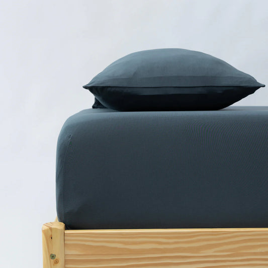 Twin Sheet w/ Pillow Case | Dark Steel Blue