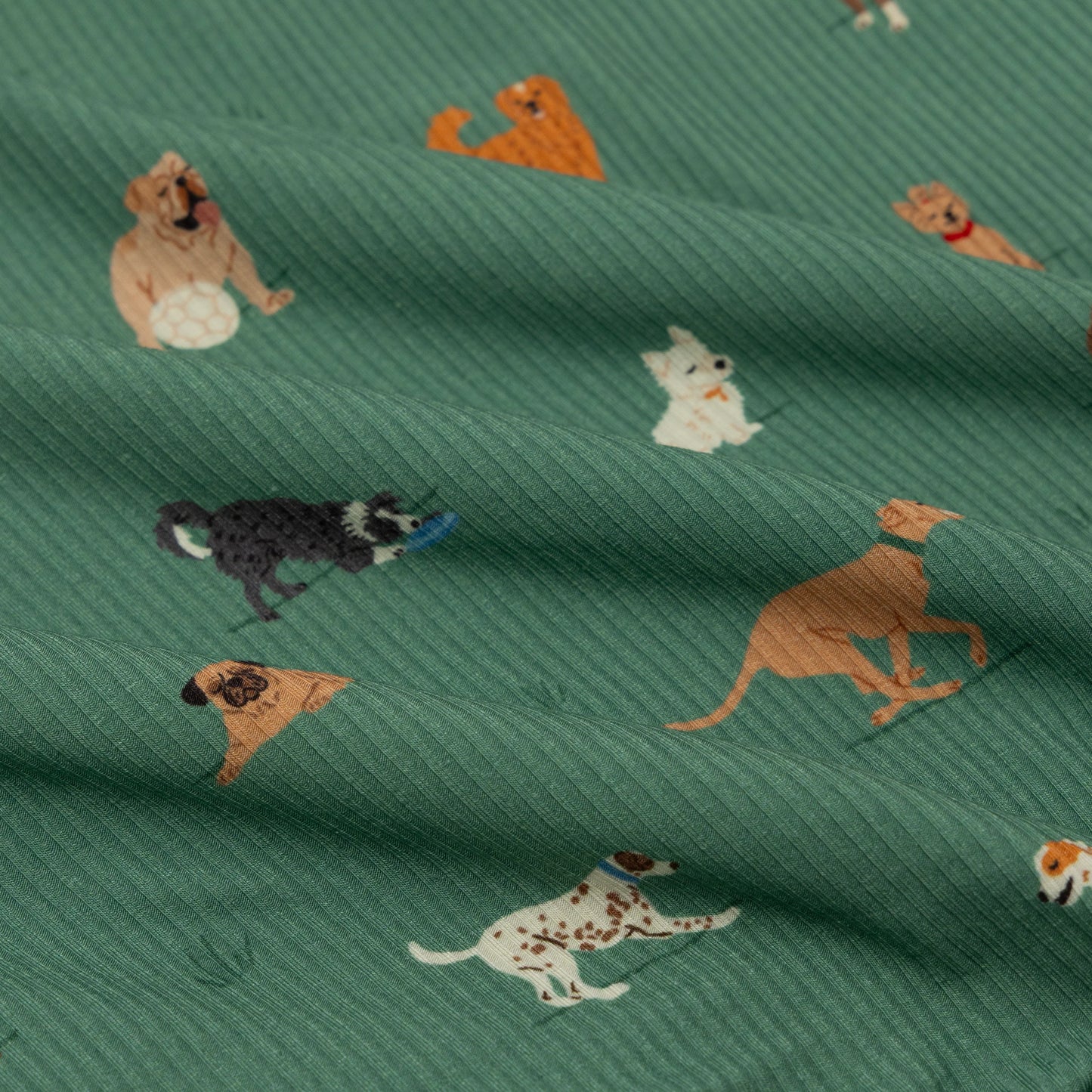 Dogs Green | Bamboo Plush Blanket