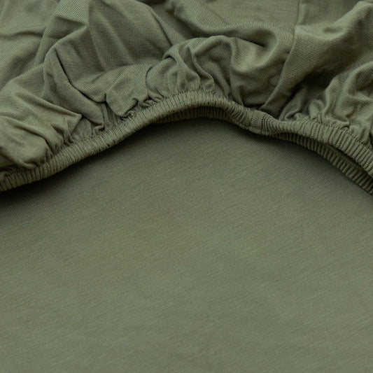 Twin Sheet w/ Pillow Case | Olive