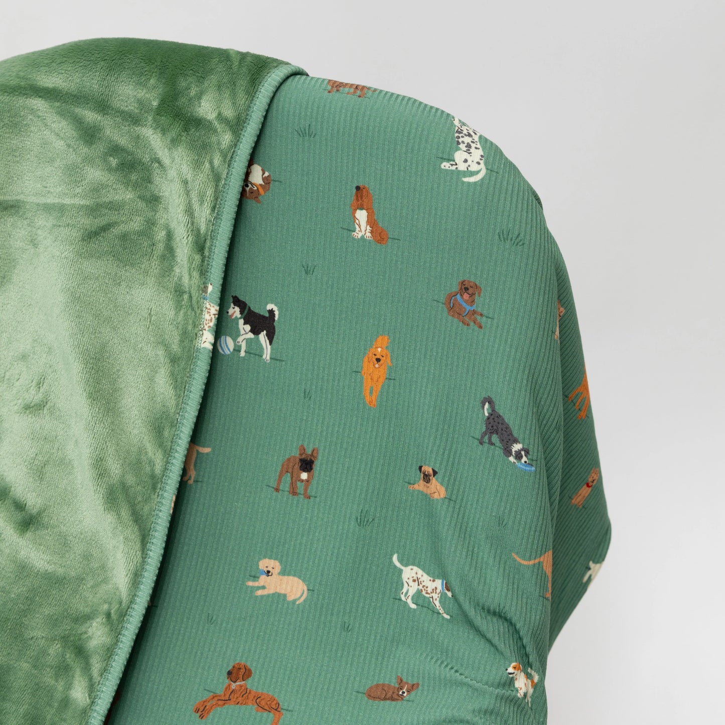 Dogs Green | Bamboo Plush Blanket