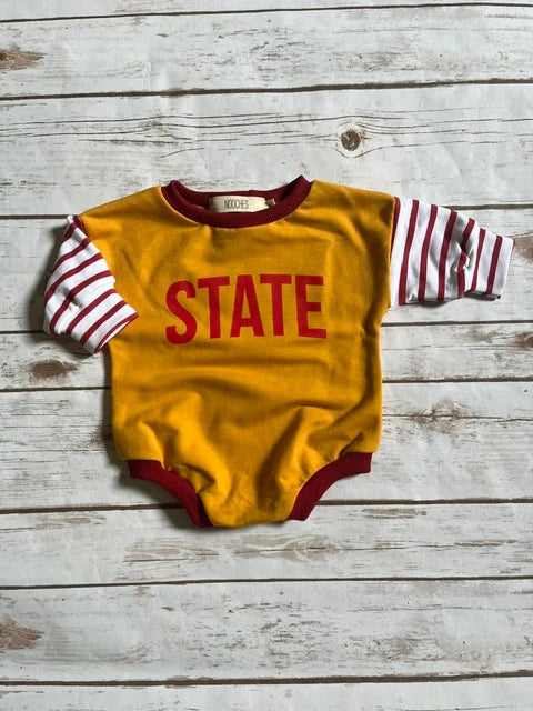 Oversized Romper || State Stripe