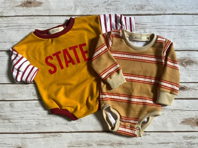 Oversized Romper || State Stripe
