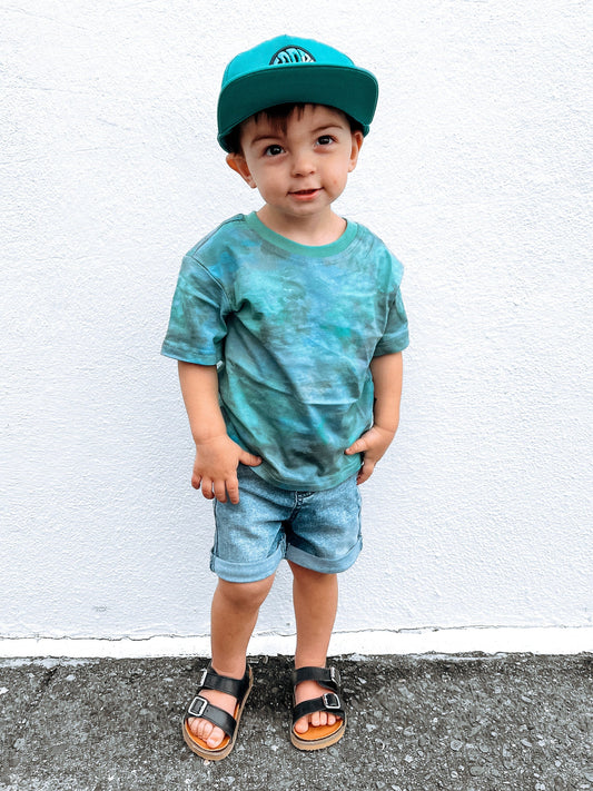 Rolled Denim Short | Blue Wash