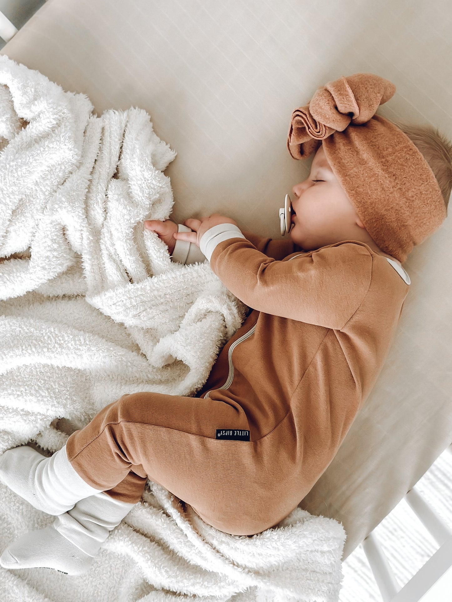 2-Way Zip Romper | Nutmeg