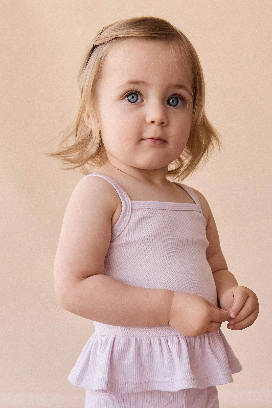Organic Cotton Fine Rib Lillian Top | Popsicle