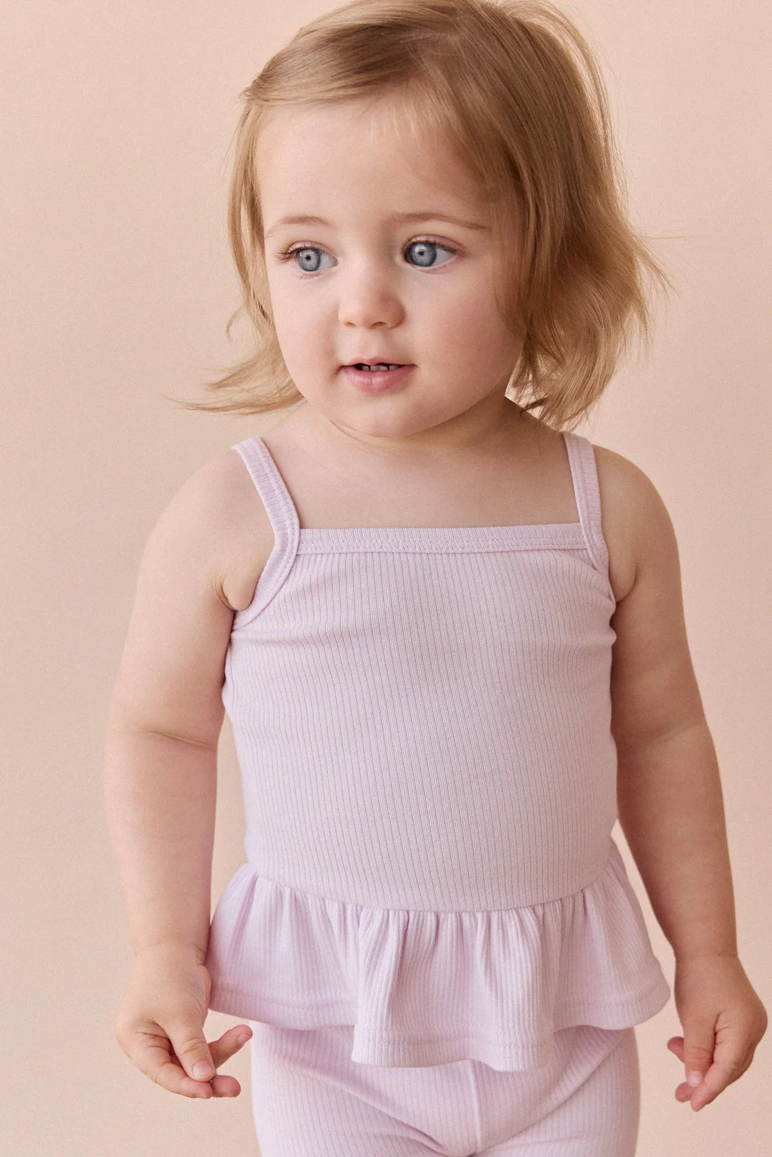Organic Cotton Fine Rib Lillian Top | Popsicle