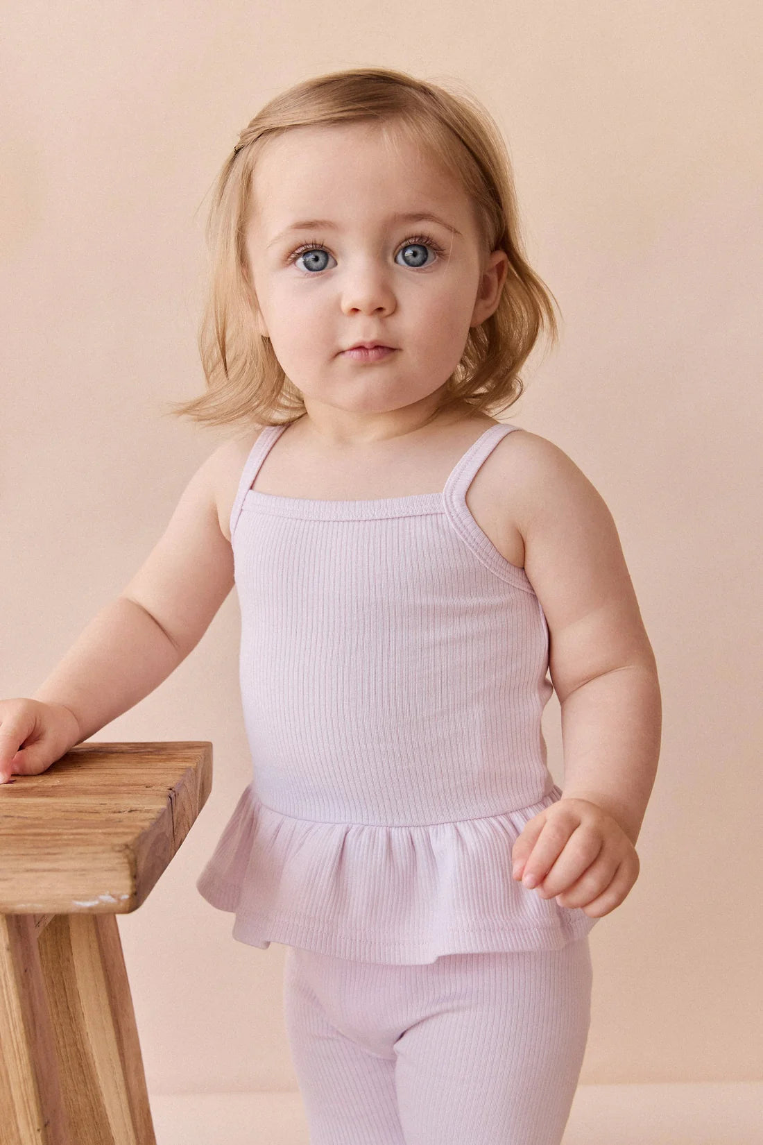 Organic Cotton Fine Rib Lillian Top | Popsicle