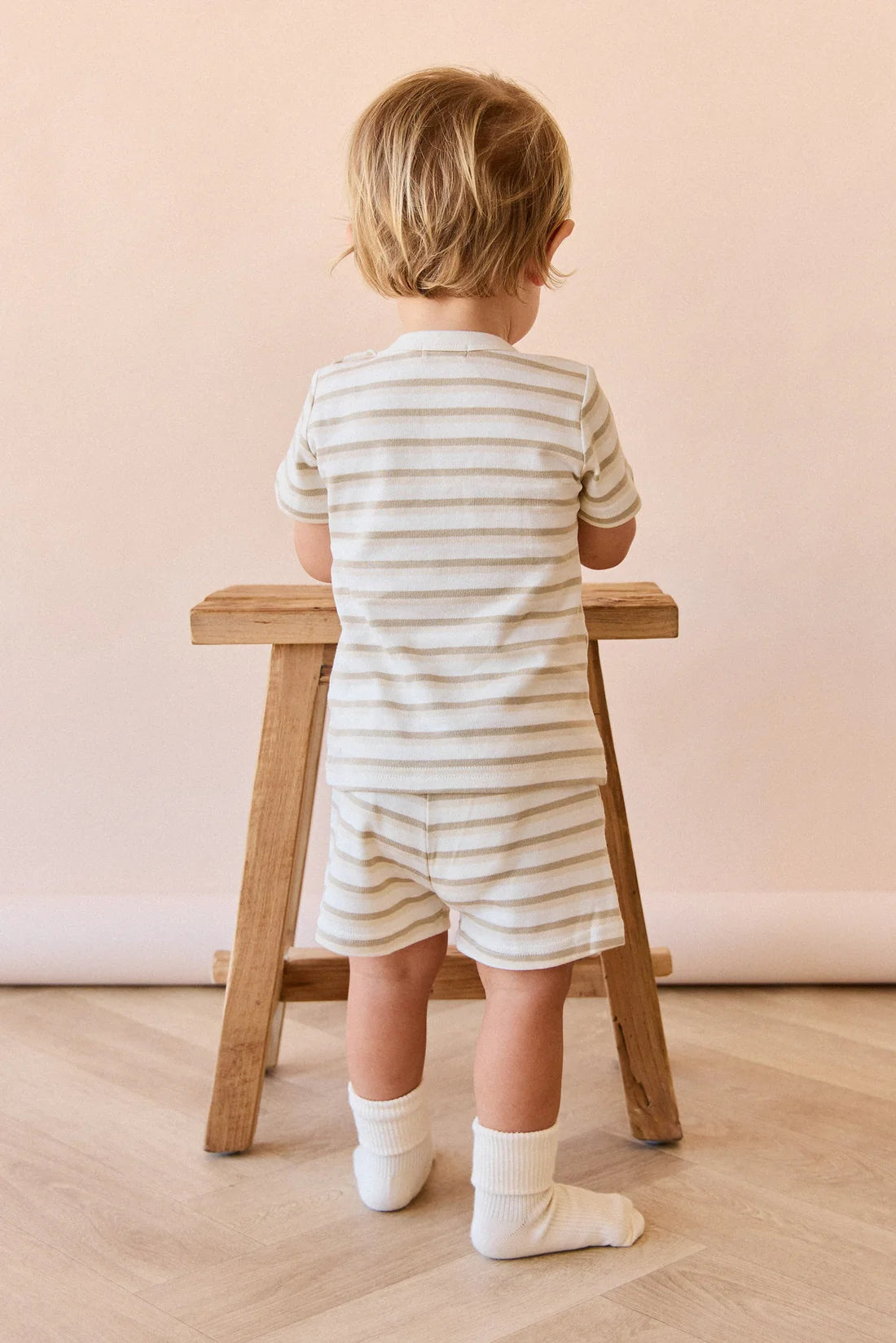 Pima Cotton Willem Short | Sundrenched Stripe