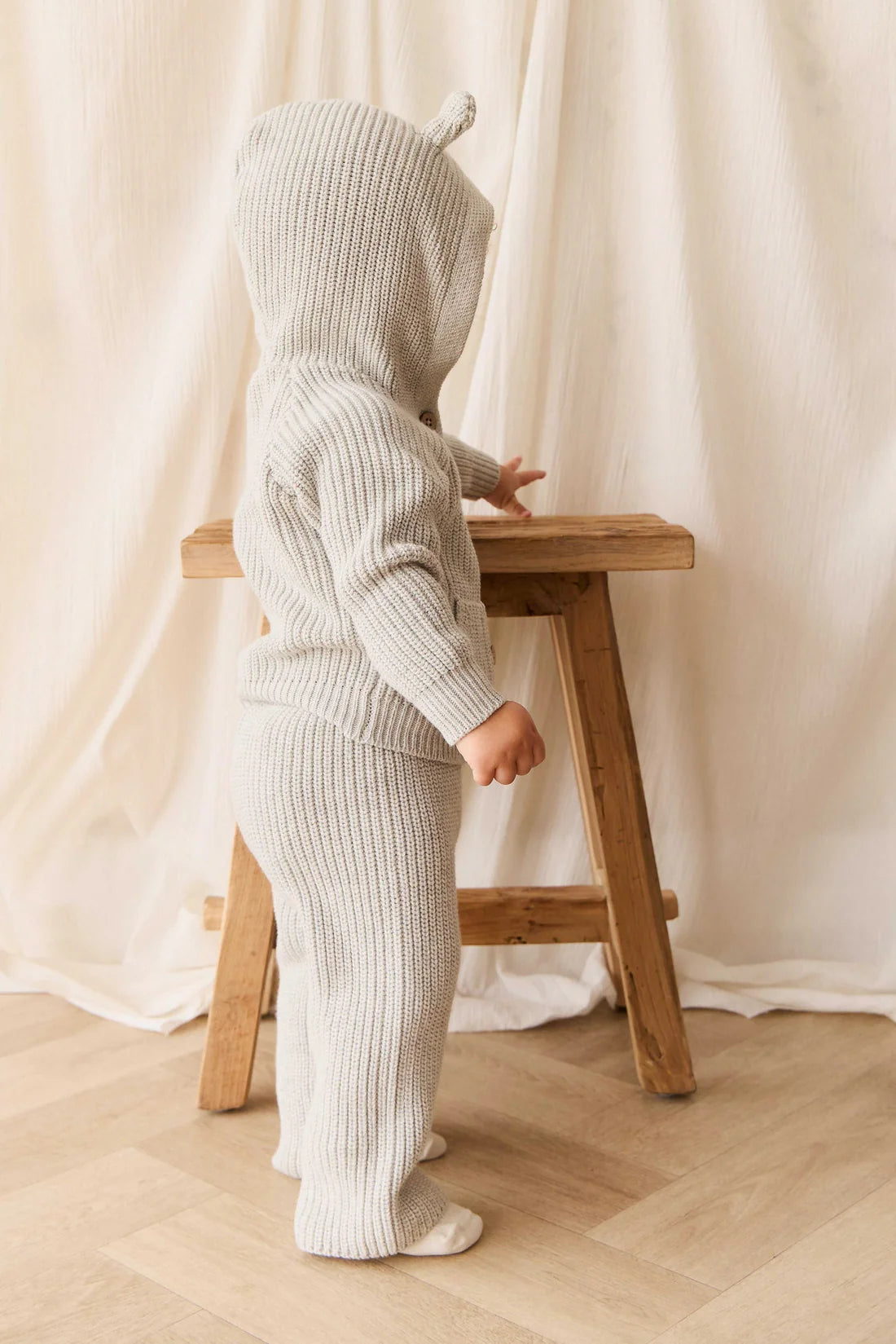 OG Morgan Knit Pant | Light Grey Marle