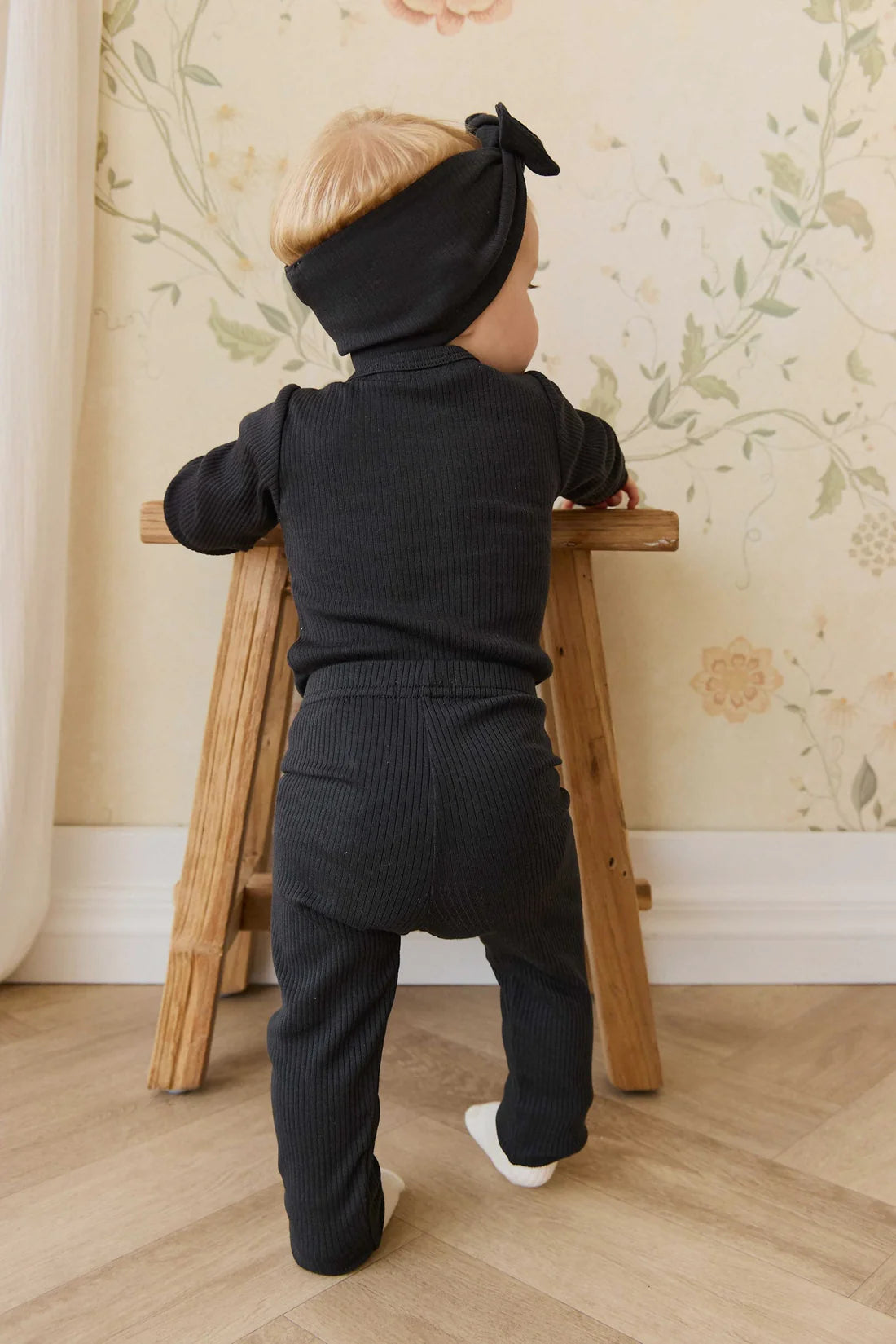 Modal Long Sleeve Bodysuit | Ebony