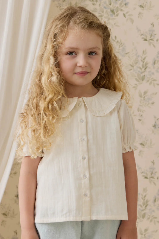 Muslin Bowie Blouse | Parchment