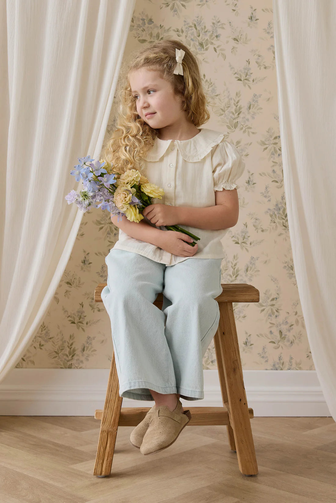 Muslin Bowie Blouse | Parchment