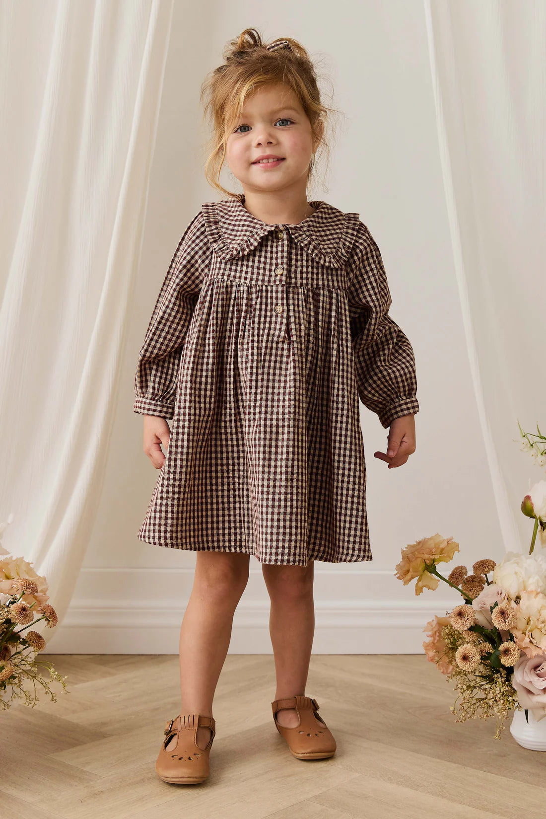 Ira Dress | Cinnamon Gingham
