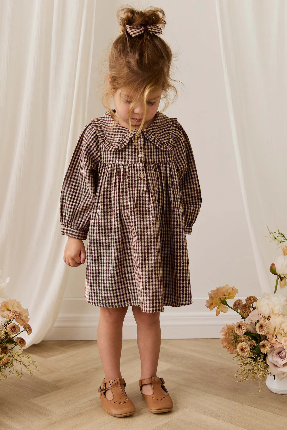 Ira Dress | Cinnamon Gingham