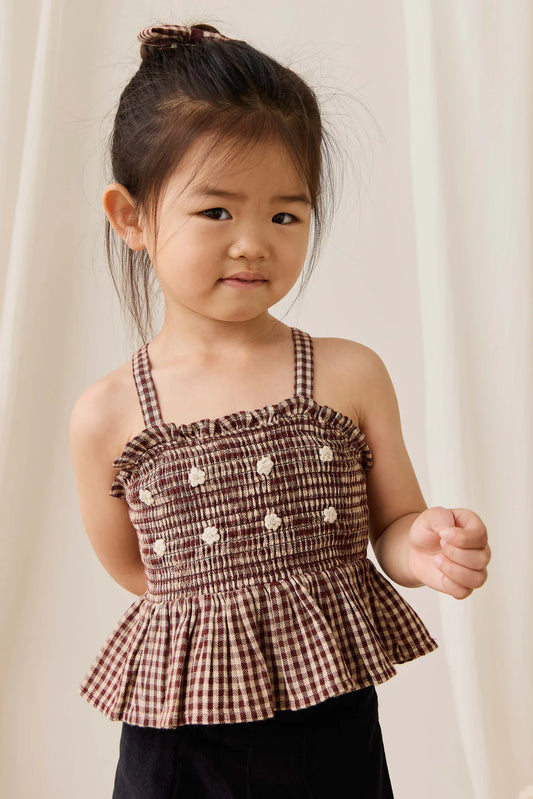 Auden Top | Cinnamon Gingham