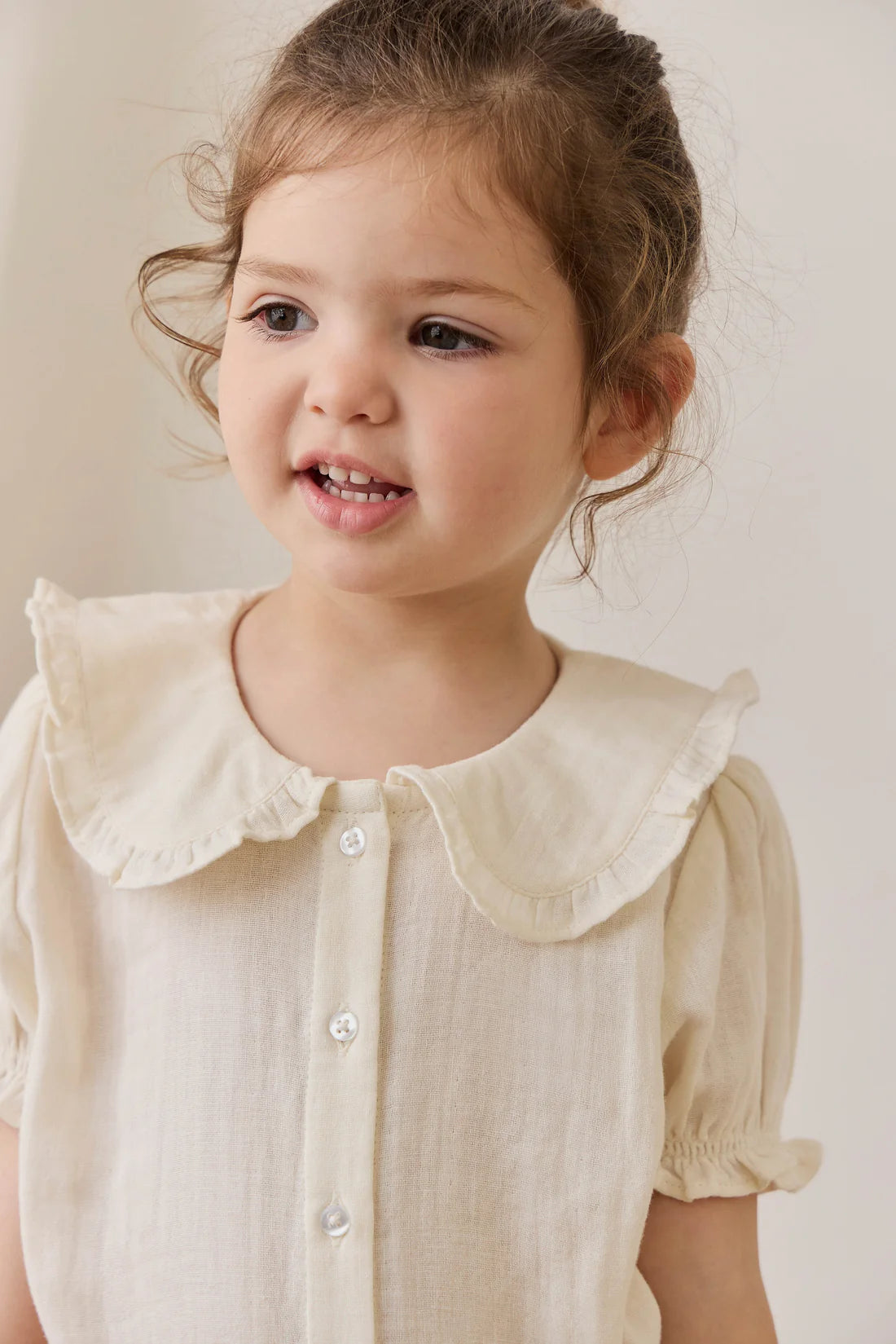 Muslin Bowie Blouse | Parchment