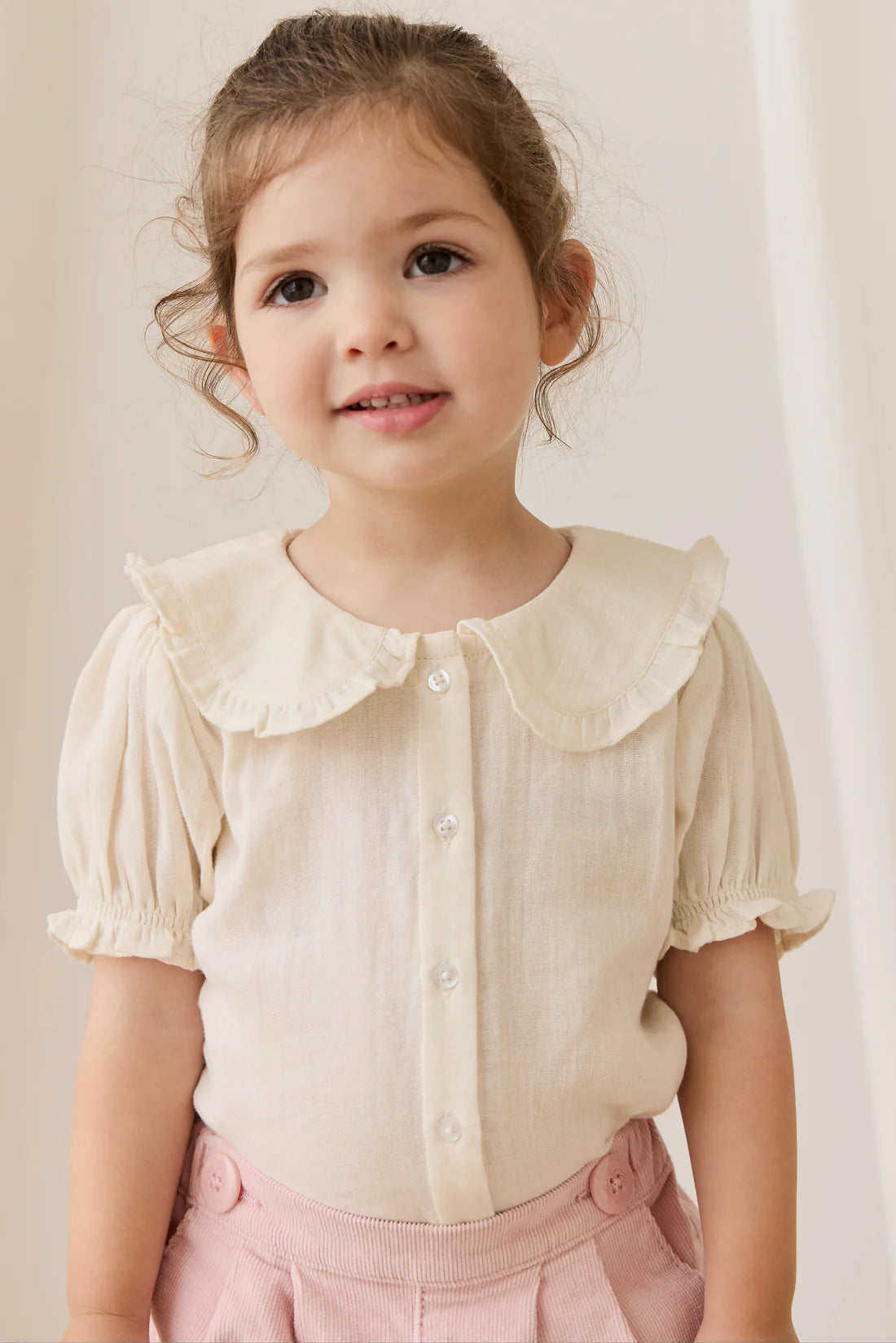 Muslin Bowie Blouse | Parchment