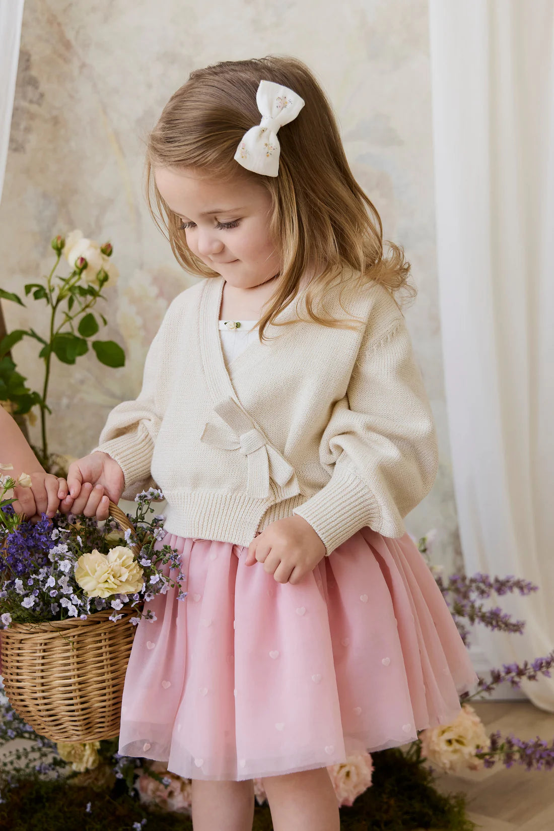 Lottie Skirt | Petite Heart Carnation