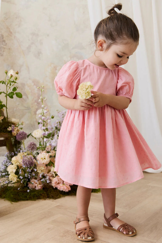 Frannie Dress | Swiss Pink