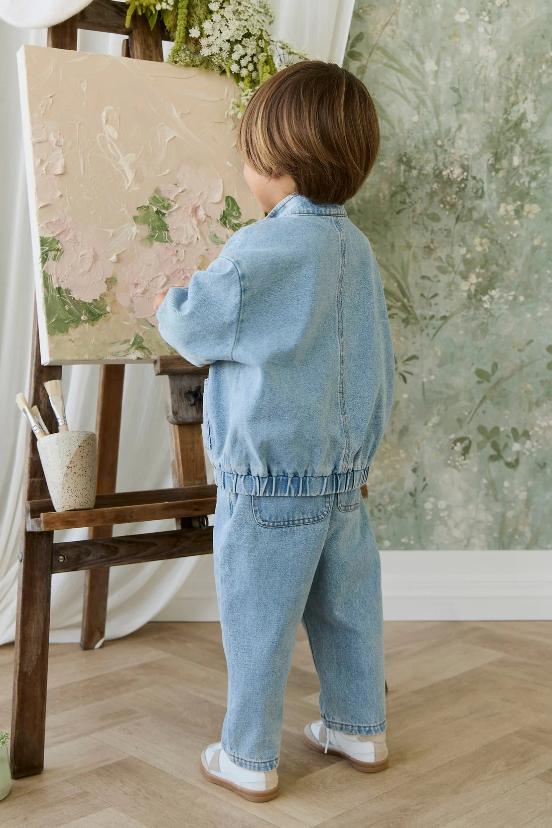 Rueben Wide Leg Pant | Light Wash