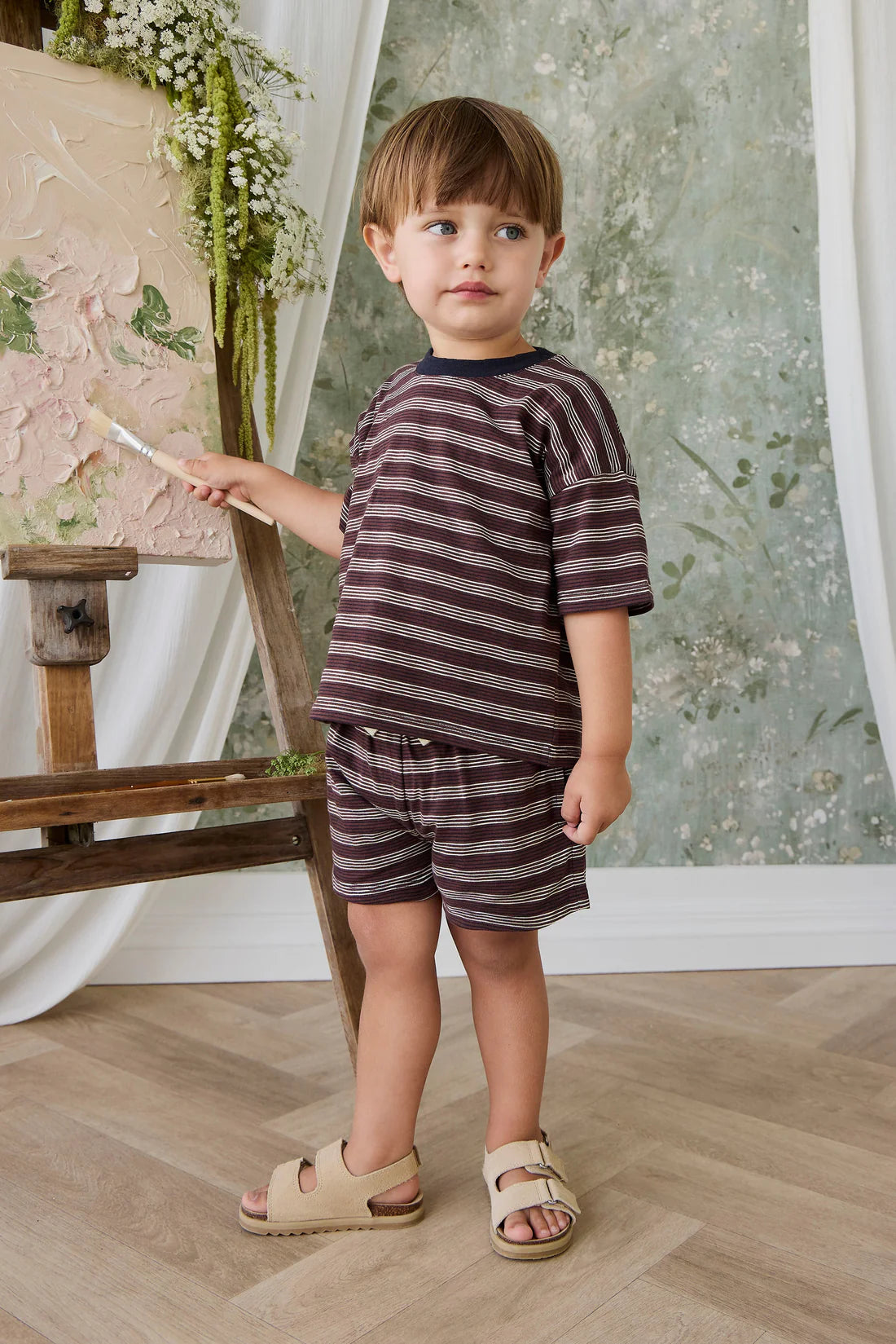 Slub Cotton Iver Tee | Regal Stripe