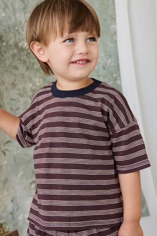 Slub Cotton Iver Tee | Regal Stripe
