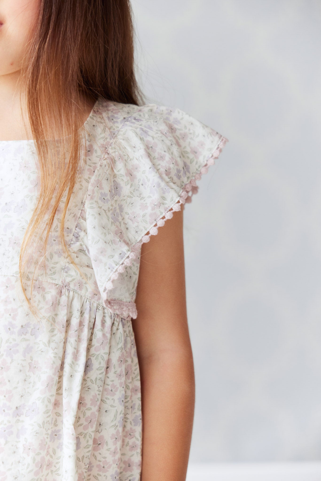 Organic Cotton Gabrielle Dress | Fifi Lilac