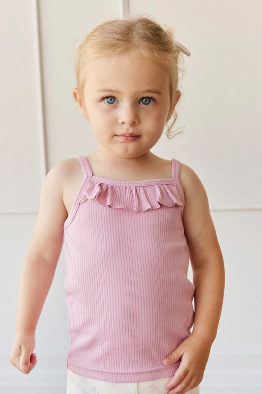 Organic Cotton Modal Vienna Singlet | Dahlia