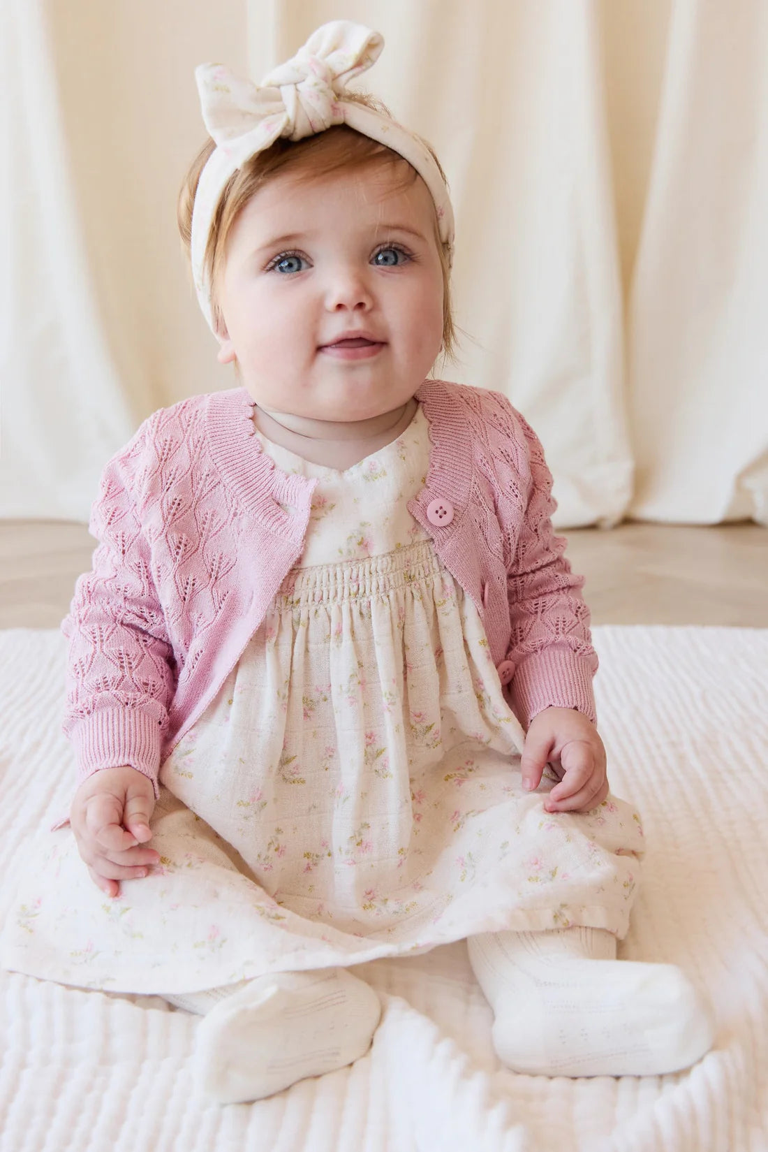 Magnolia Cardigan | Sweet Pink Marle