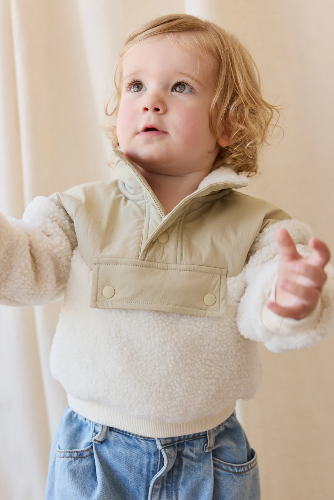 Mackenzie Sherpa Top | Natural Sandy