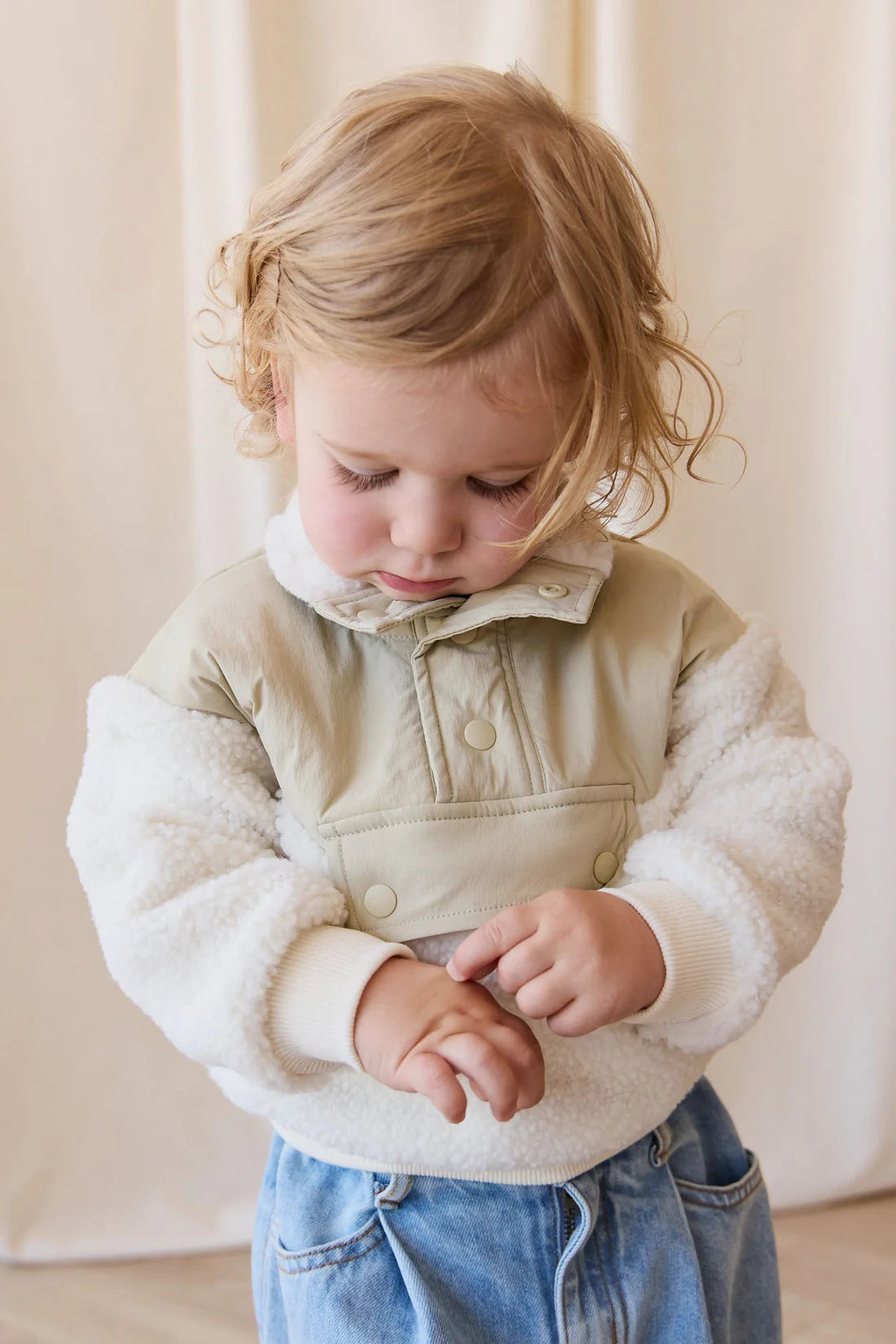Mackenzie Sherpa Top | Natural Sandy