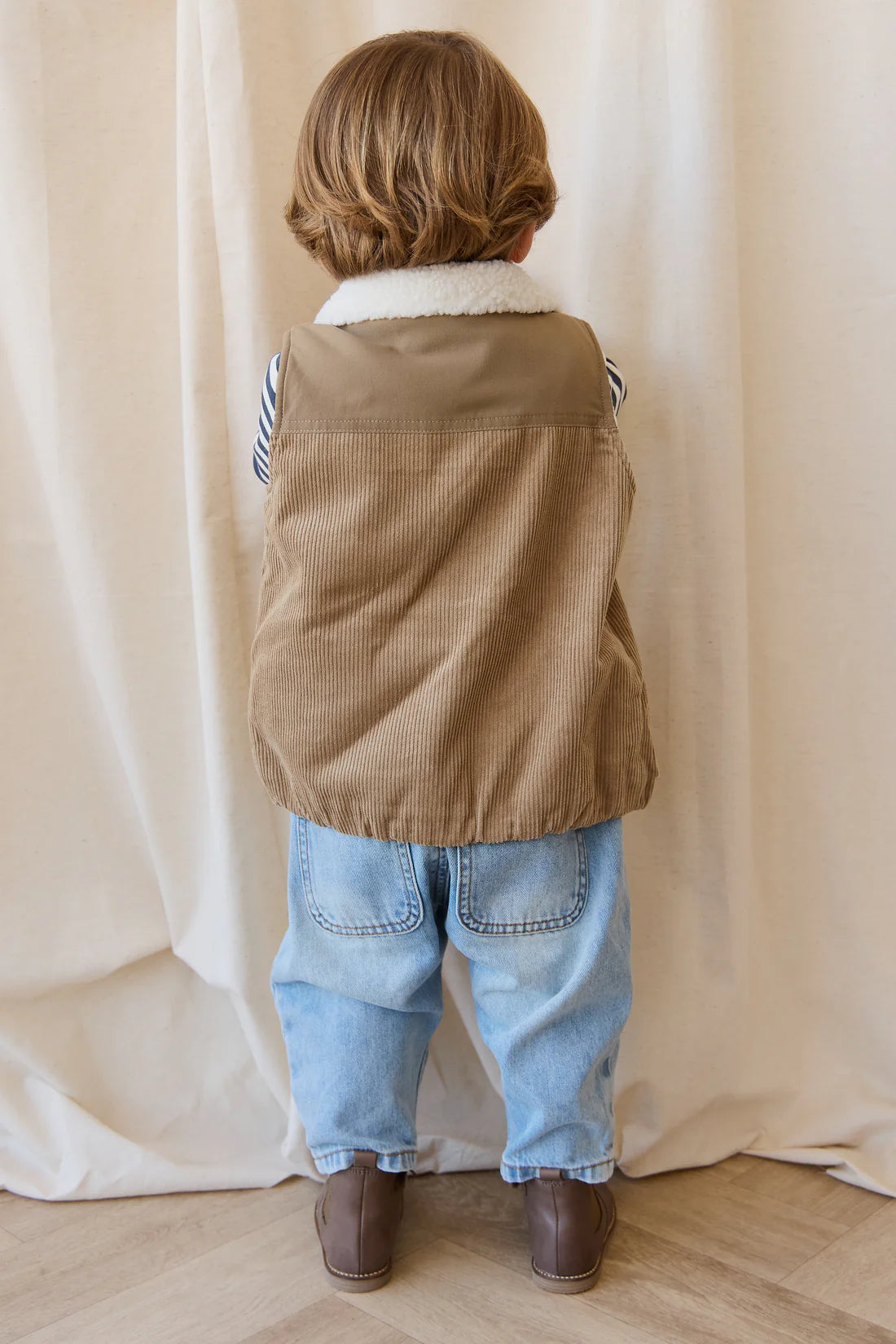 Spencer Sherpa Vest | Brioche Pecan