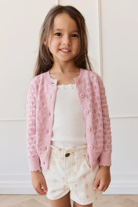Magnolia Cardigan | Sweet Pink Marle