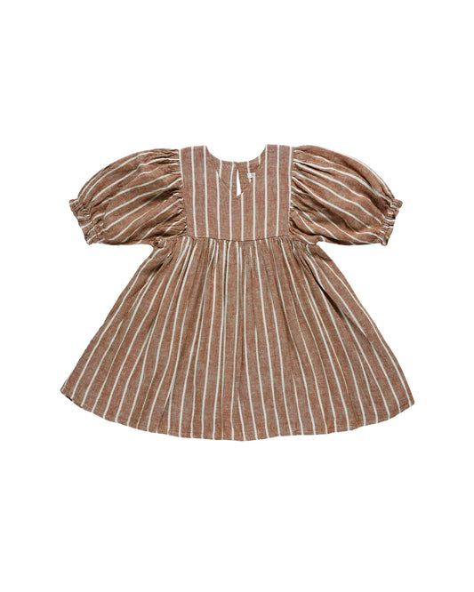 Jolene Dress | Cedar Pinstripe
